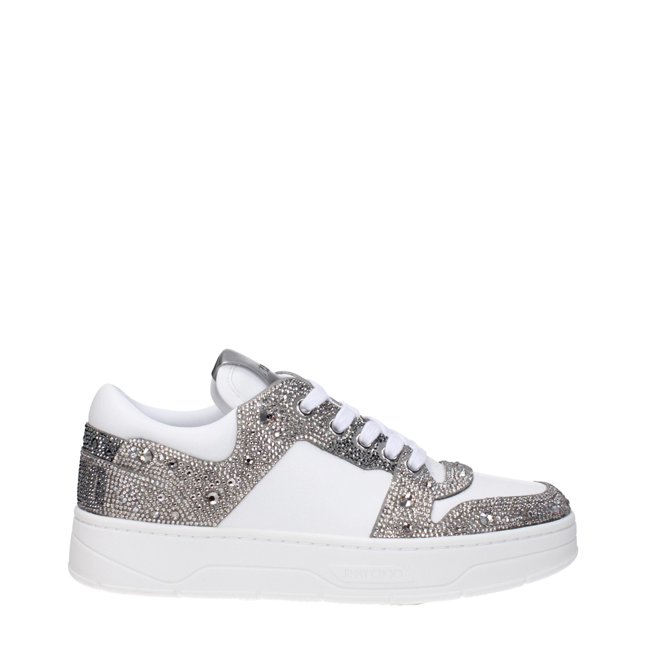Jimmy Choo White Leather Sneakers